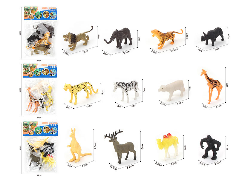3.5inch Animal(4in1) toys