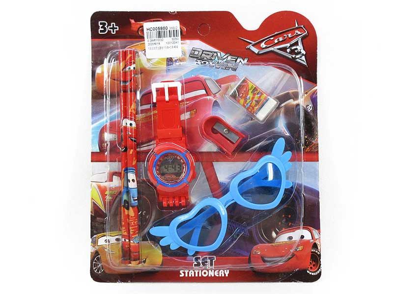 Electron Watch & Stationery Set & Glasses toys