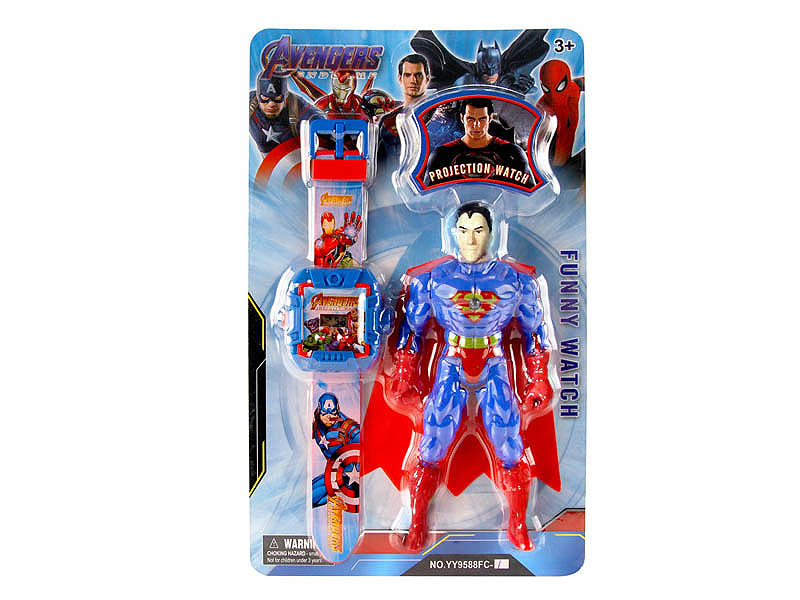 Projection Electronic Watch & Super Man toys