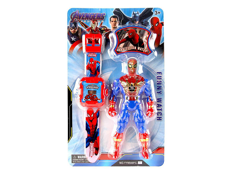 Projection Electronic Watch & Spider Man toys