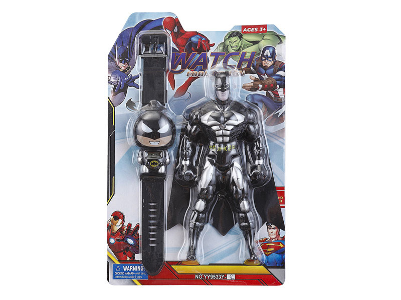 Electronic Watch & Bat Man toys