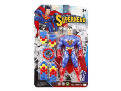 Building Block Electronic Watch & Super Man toys