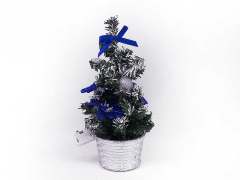 20cm蓝色圣诞树带LED闪灯