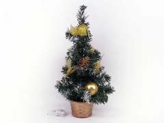 30cm金色圣诞树带LED闪灯