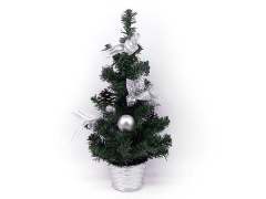 30cm银色圣诞树带LED闪灯
