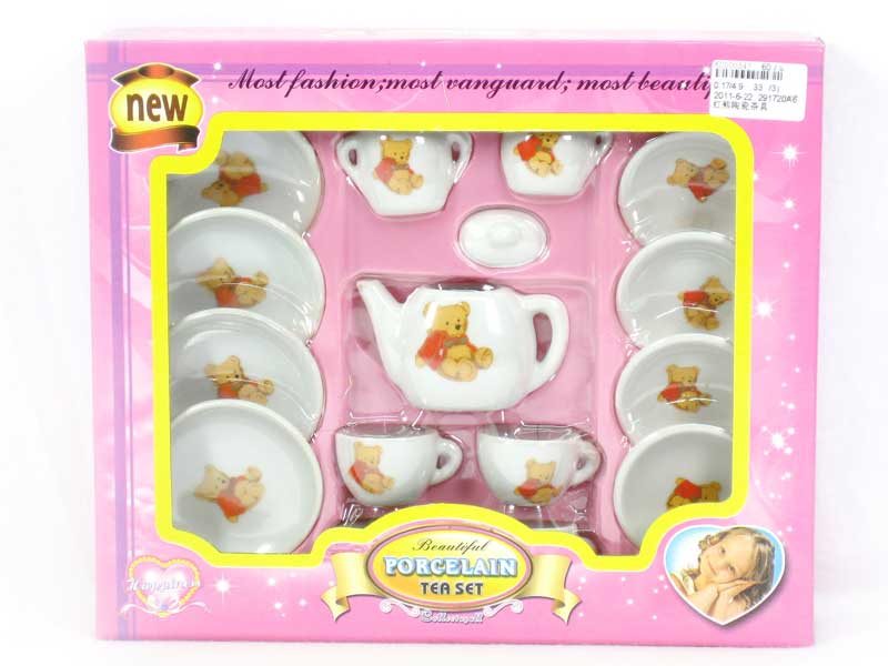 Porcelain Tea Set(17pcs) toys