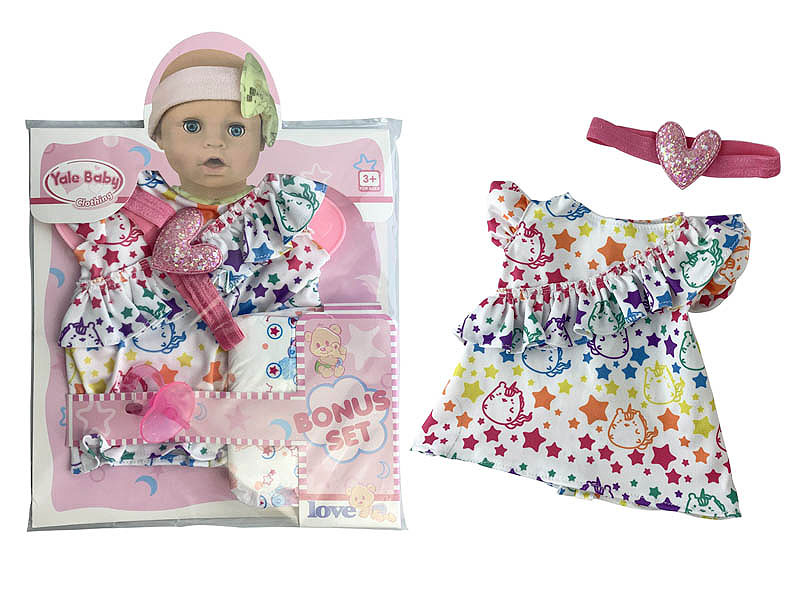 16inch Doll Clothes set toys