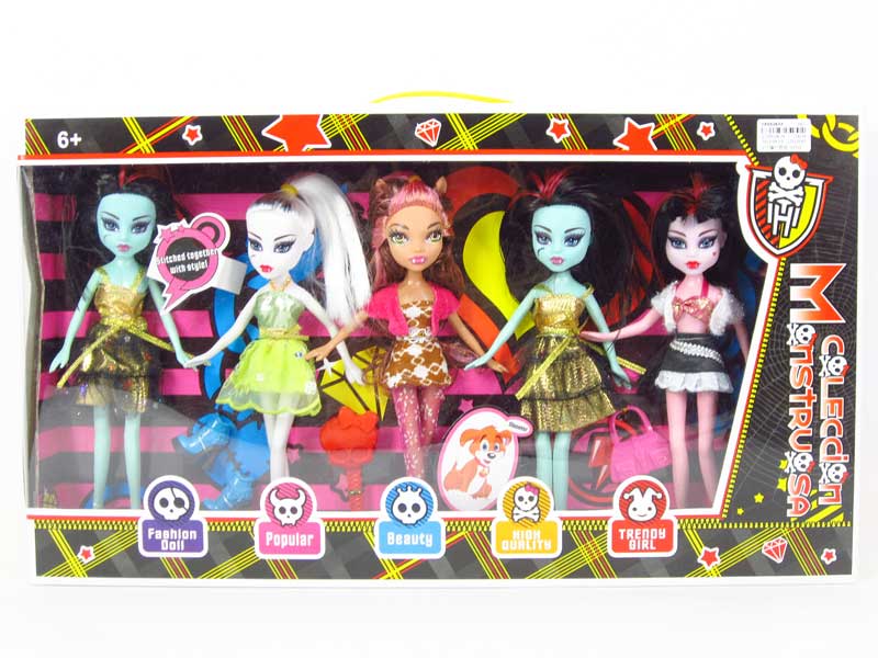 9"Doll Set(5in1) toys